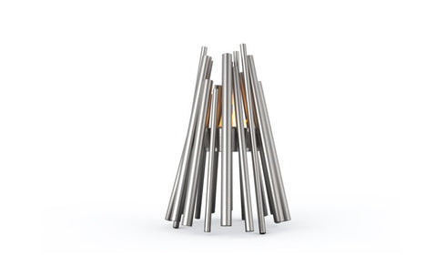 Ecosmart Fire StixPortable Fire Pit - Stainless Steel Finish / Black Burner - ESF.O.STX.SS.B
